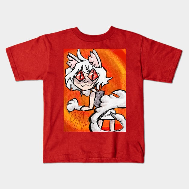 cat sabitsuki Kids T-Shirt by wheeliescoot